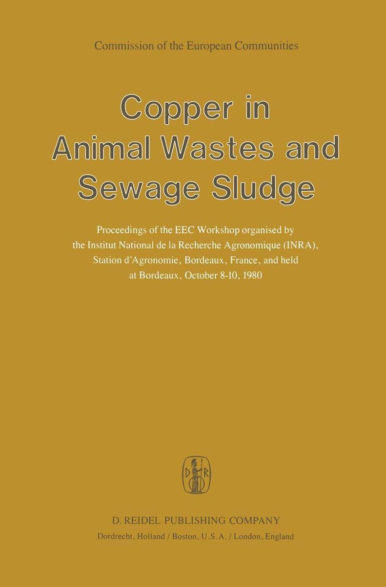 Copper in Animal Wastes and Sewage Sludge - Springer