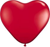 MEGA Topping hart ballon 80 cm rood