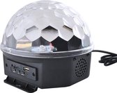 Roterende Discobal Lamp Met USB MP3 Speler - LED Disco Verlichting - RGB Discolamp Op Gelu