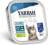 Yarrah Brokjes In Saus - Glutenvrij - Kip & Haring - Kattenvoer - 16 x 100 g