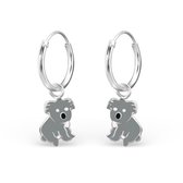 Boucles d'oreilles princesse Koala L - Filles - Argent - Epoxy - Animal - 9 x 9 mm