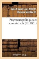 Sciences Sociales- Fragmens Politiques Et Administratifs