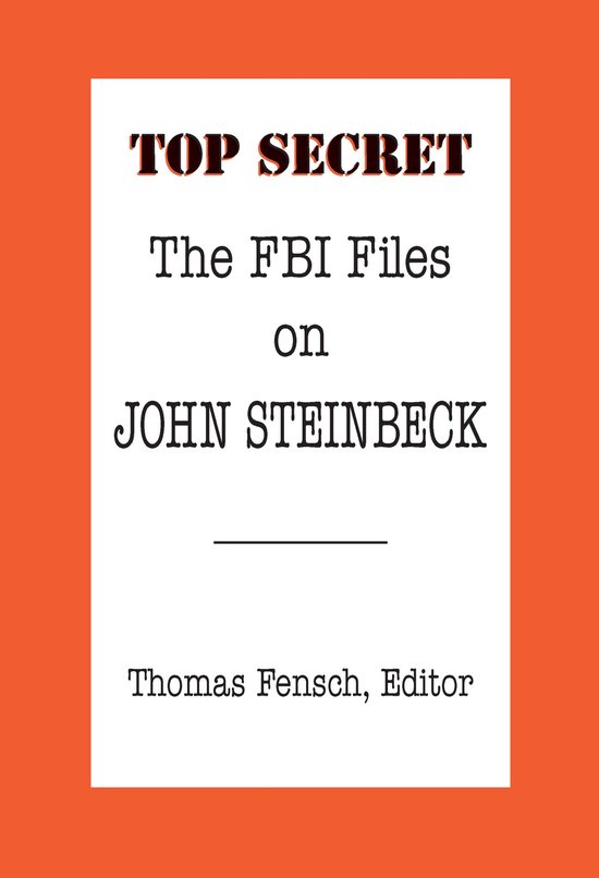 The FBI Files on John Steinbeck - cover