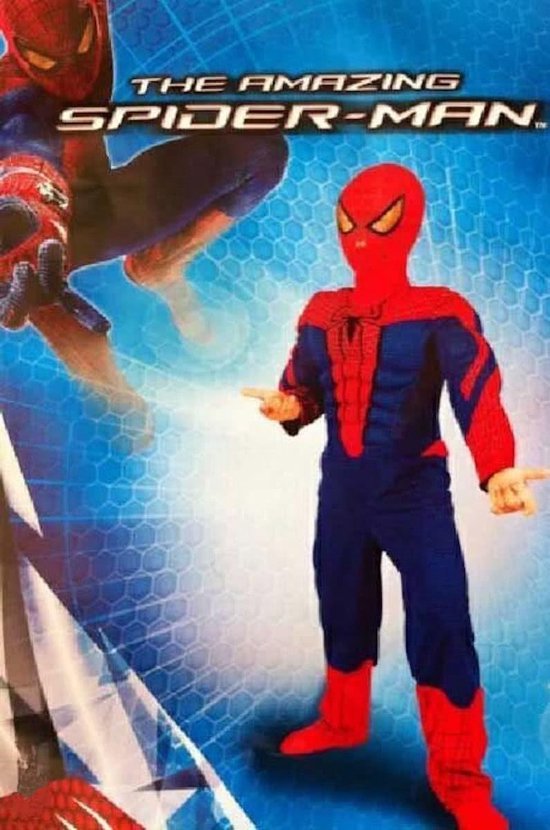 bereiken beet vroegrijp Carnaval kostuum Spiderman III pak Maat 140 | bol.com