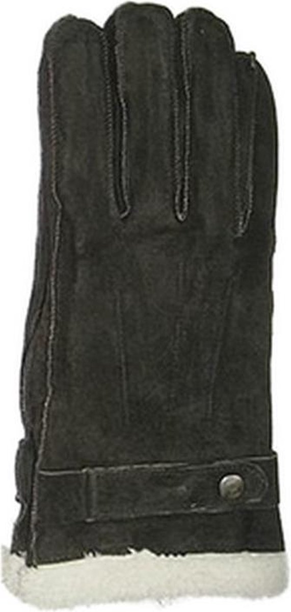 Warme Lederen Handschoenen met Schapenwol Gevoerd - Zwart | bol.com