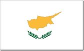 Vlag Cyprus 90 x 150 cm feestartikelen - Cyprus landen thema supporter/fan decoratie artikelen