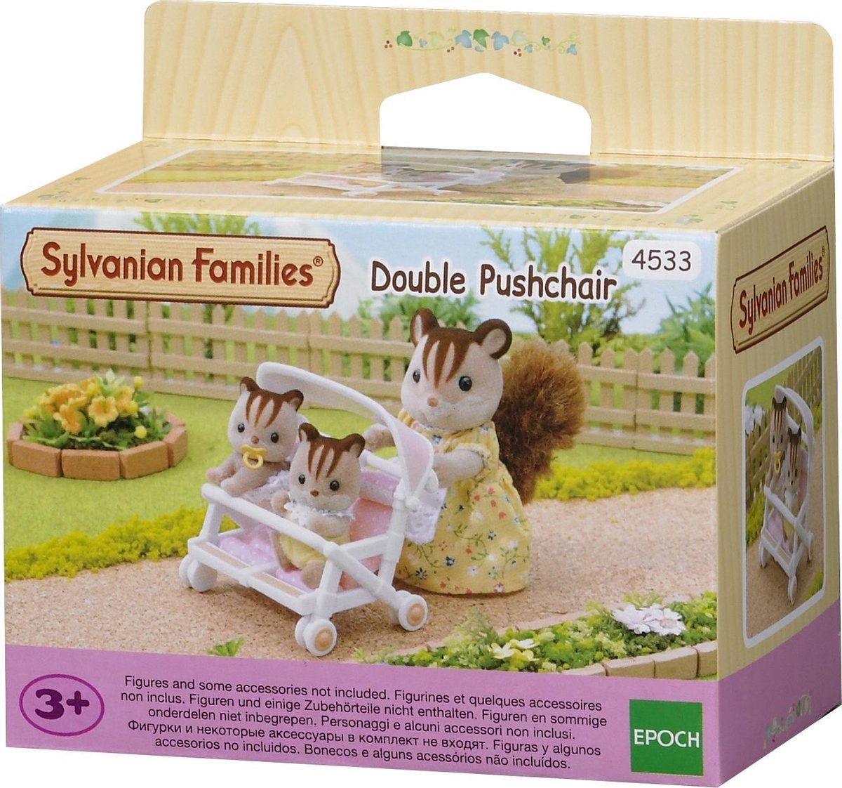 Sylvanian Families 4533 dubbele kinderwagen-poppenhuisinrichting — afbeelding 2