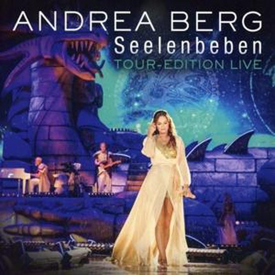 Andrea Berg Seelenbeben Tour-Edition Live met een draak decor.