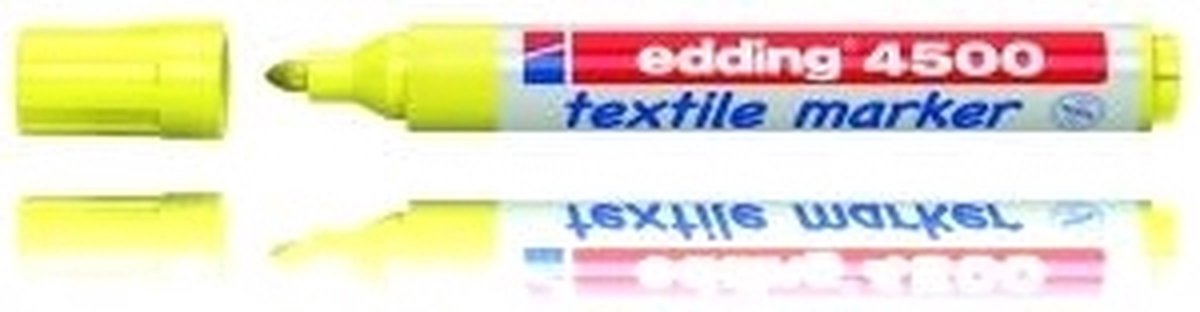 Viltstift edding 4500 textiel rond 2-3mm neongl | 10 stuks