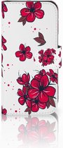 Bookcase iPhone SE (2020/2022) | 7 | 8 Hoesje Design Blossom Red