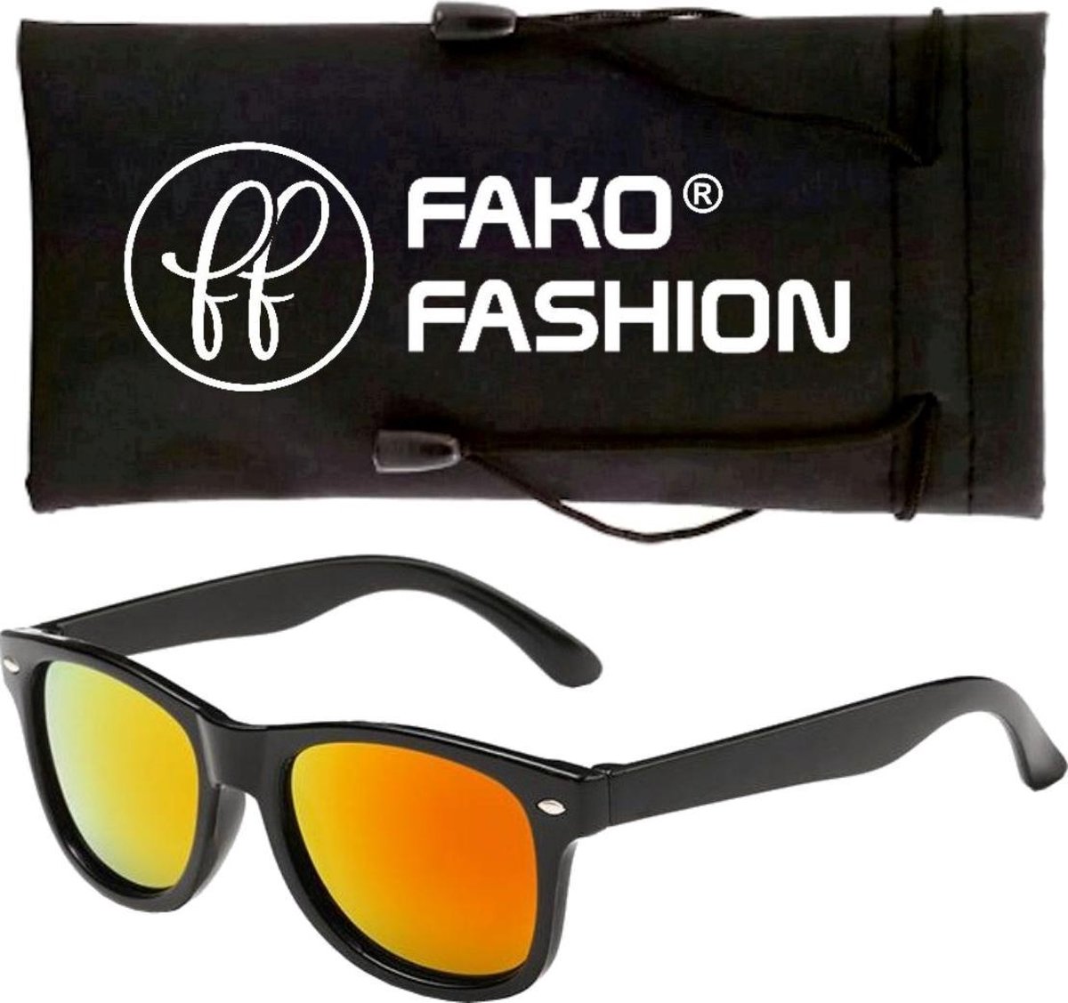 Fako Fashion® - Zonnebril - Kids - Spiegel Rood