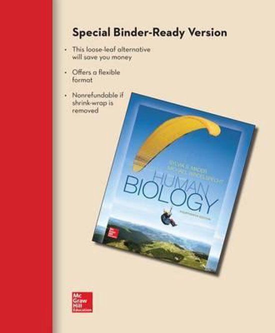 Loose Leaf Version for Human Biology 9781259293030 Sylvia S Mader