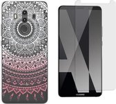 MP Case screenprotector + Mandala back cover voor Huawei Mate 10 Pro