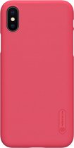 Nillkin - iPhone Xs Hoesje - Harde Back Case Frosted Shield Rood