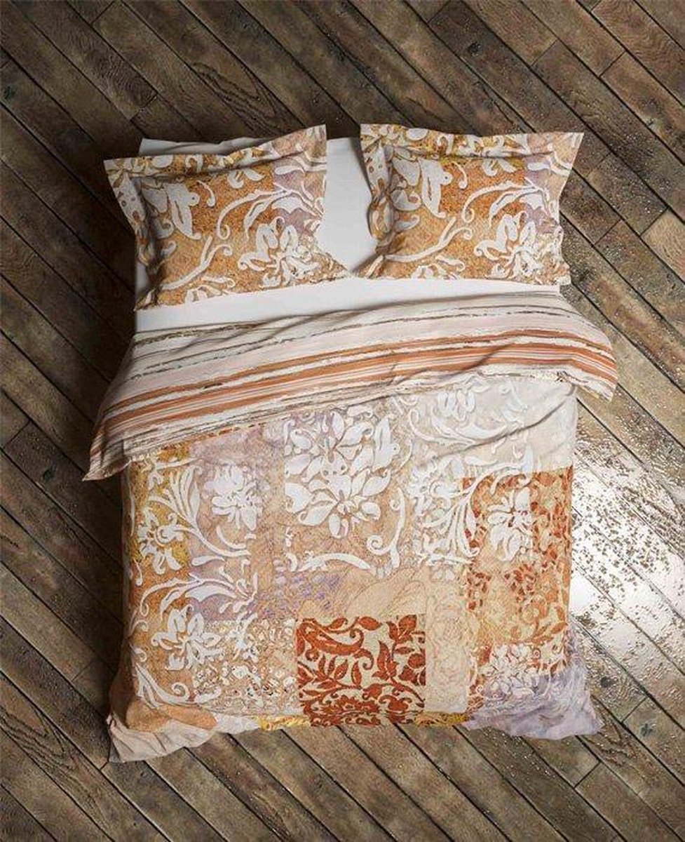 Heckettlane Heckett & Lane dekbedovertrek Orida Redwood-Brown multi