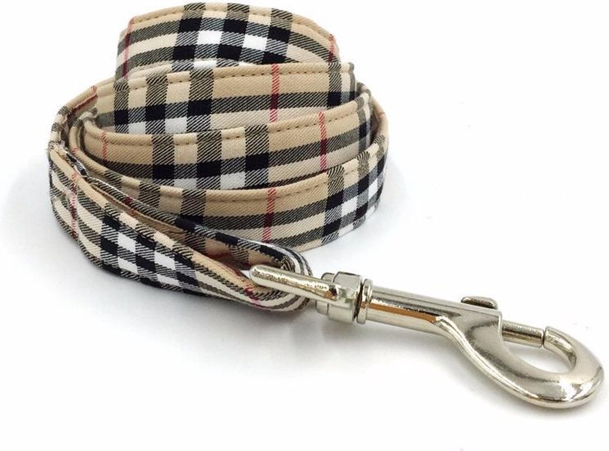 Halsband, losse strik en honden riem burberry van katoen | bol.com
