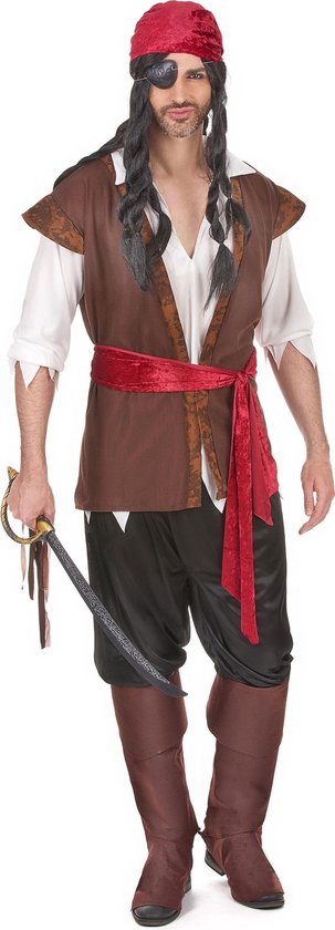LUCIDA - Stijlvol piraten kostuum voor volwassenen - XL