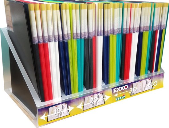 EXXO-HFP # 13146 - Album de présentation COMPACT A4 10 sachets - Rubis - 2 pièces