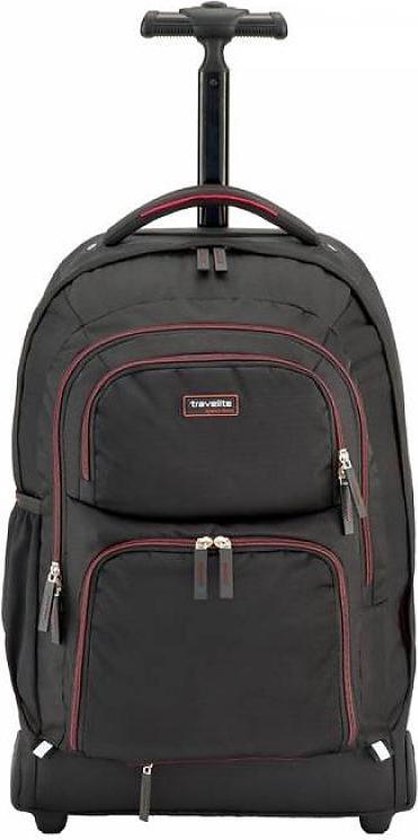 Geleerde incident Er is behoefte aan Travelite Filou - Trolley Backpack - laptoprugzak op wielen - handbagage -  zwart | bol.com