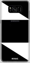 BOQAZ. Samsung Galaxy S8 Plus hoesje - driehoek wit