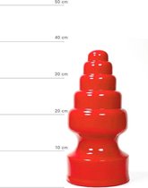 All Red Buttplug 27 x 13,5 cm - rood