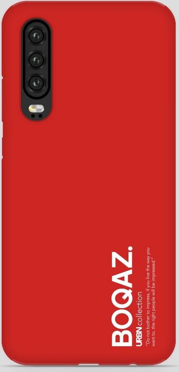 BOQAZ. Huawei P30 hoesje - Plus hoesje - hoesje URBN mat rood