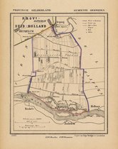 Historische kaart, plattegrond van gemeente Herwijnen in Gelderland uit 1867 door Kuyper van Kaartcadeau.com