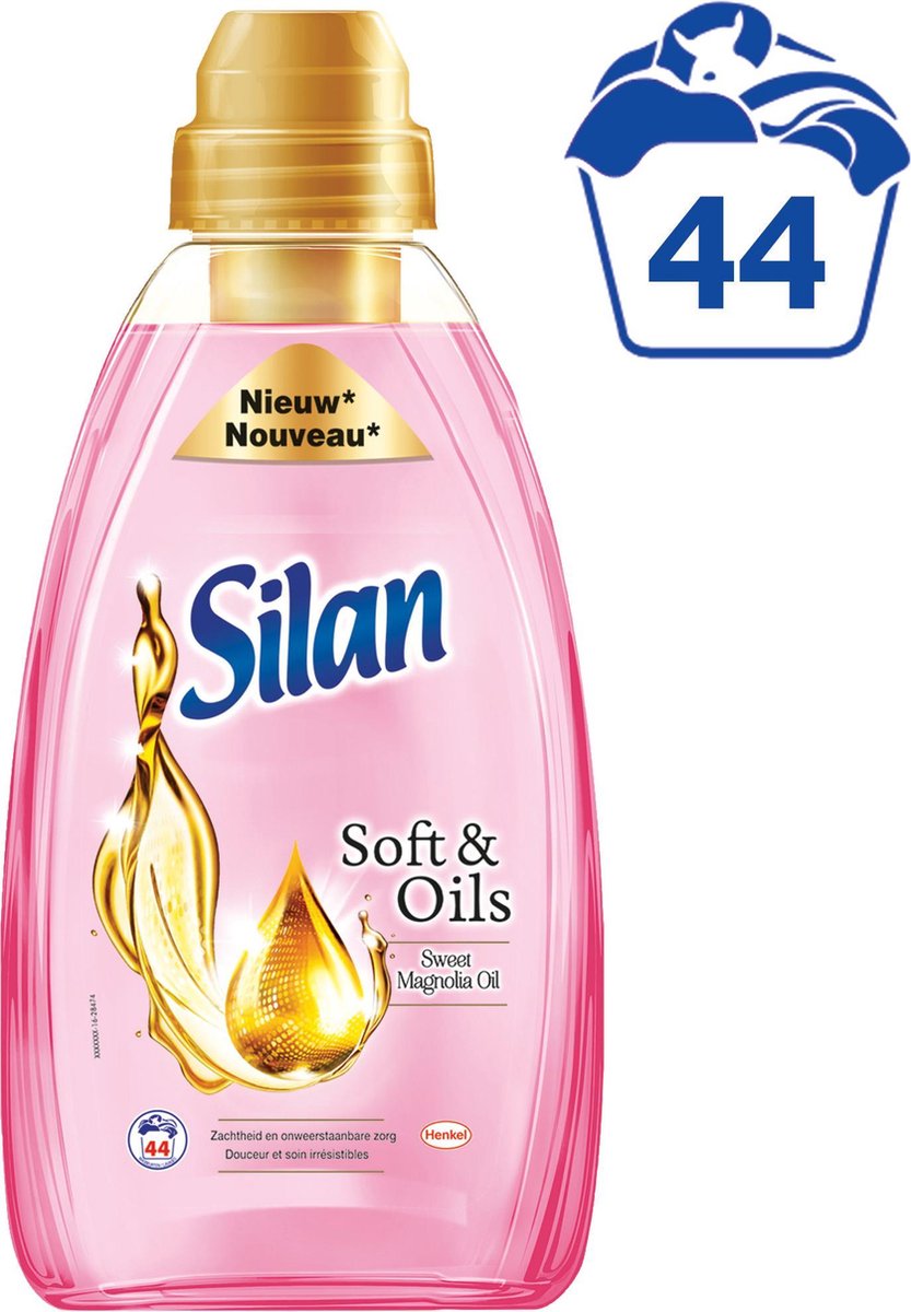 Silan Soft&Oils Pink - Voordeelverpakking - 44 wasbeurten - Wasverzachter