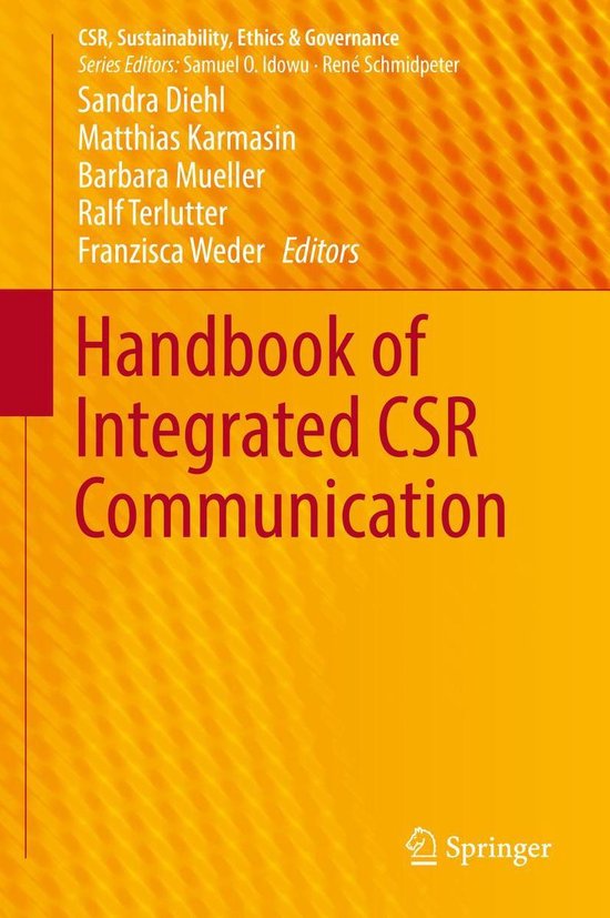 Business and Management (R0) - Handbook of Integrated CSR Co ... - cover