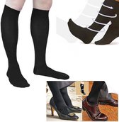 Compressiekousen - Vliegtuigsokken - Steunkousen voor op Reis – Reis Sokken – Compressie Kousen – Reiskousen – Travel Socks - Maat 41 – 46