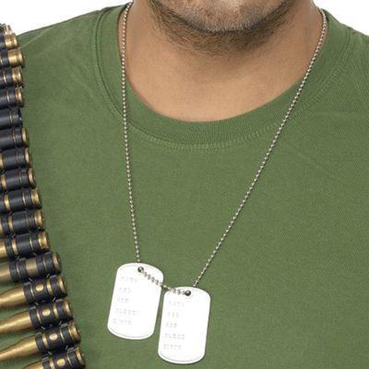 Ketting met dogtags soldaten accessoires - leger militairen verkleed  accessoires | bol.com