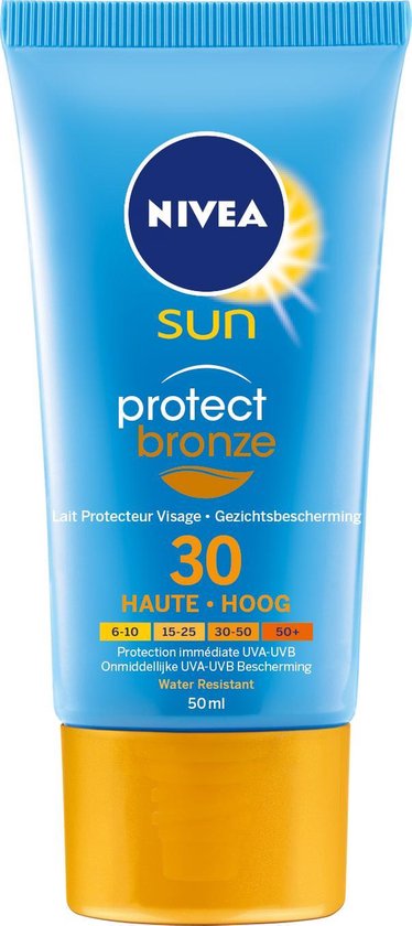 NIVEA SUN Protect & Bronze Gezichtscrème SPF 30