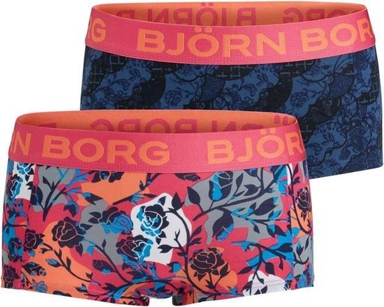persoonlijkheid beetje Verdwijnen Björn Borg dames 2pack Flowers & Blocks | bol.com