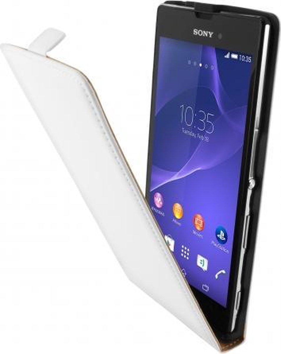 Mobiparts Premium Flip Case Sony Xperia T3 White