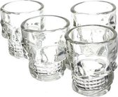 Crystal Head Shotglaasje - Glas - 4 Stuks