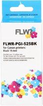 FLWR - Inktcartridge / PGI-525BK / Zwart - Geschikt voor Canon
