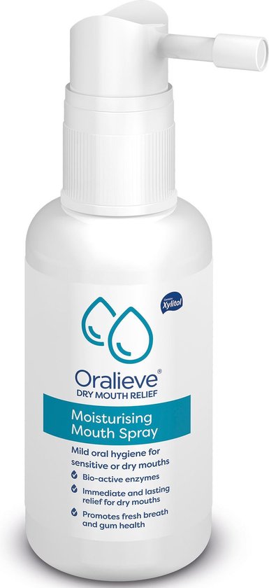 banner Heup morgen Oralieve mondspray helpt droge mond (xerostomie) en slechte adem voorkomen  | bol.com