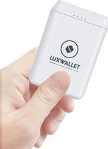 LUXWALLET® MINI Powerbank - Compacte 10.000 mAh Externe Batterij Accu - USB-C + Micro USB Input - Wit