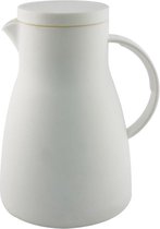 XTRA Thermoskan - Isoleerkan voor Koffie Thee - Wit - 1.0 liter - Extra grote vulopening - Model Thermosfles Sure - Hoogwaardige slagvaste kunststof - Dubbelwandig