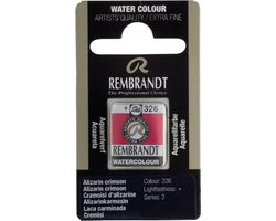 Rembrandt water colour napje Alizarin Crimson (326)