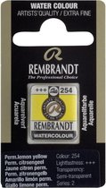 Rembrandt water colour napje Permanent Lemon Yellow (254)
