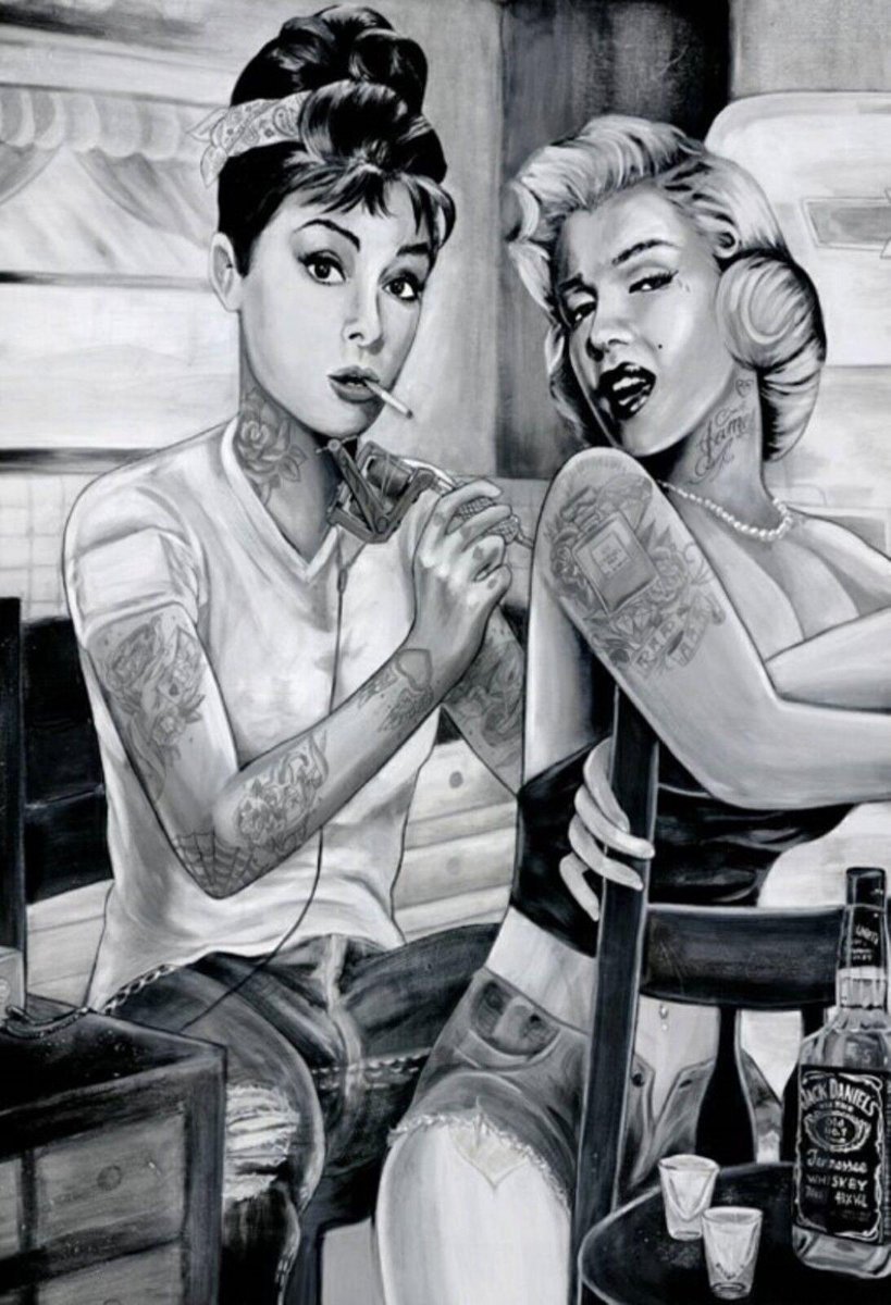 metal signs UK Wandbord - Tattoo Art -20x30cm multi