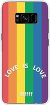 6F hoesje - geschikt voor Samsung Galaxy S8 Plus -  Transparant TPU Case - #LGBT - Love Is Love #ffffff