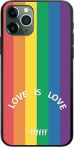 6F hoesje - geschikt voor iPhone 11 Pro -  TPU Case - #LGBT - Love Is Love #ffffff