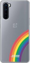 6F hoesje - geschikt voor OnePlus Nord -  Transparant TPU Case - #LGBT - Rainbow #ffffff