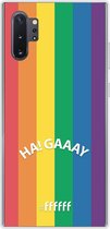 6F hoesje - geschikt voor Samsung Galaxy Note 10 Plus -  Transparant TPU Case - #LGBT - Ha! Gaaay #ffffff