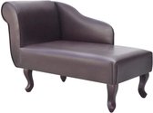 Medina Chaise longue kunstleer bruin