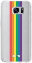 6F hoesje - geschikt voor Samsung Galaxy S7 Edge -  Transparant TPU Case - #LGBT - Vertical #ffffff