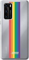 6F hoesje - geschikt voor Huawei P40 -  Transparant TPU Case - #LGBT - Vertical #ffffff