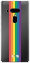 6F hoesje - geschikt voor HTC U12+ -  Transparant TPU Case - #LGBT - Vertical #ffffff